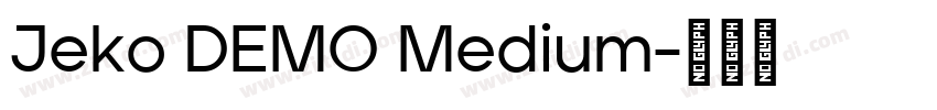 Jeko DEMO Medium字体转换